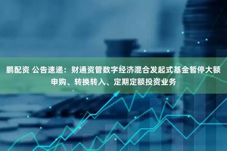 鹏配资 公告速递：财通资管数字经济混合发起式基金暂停大额申购、转换转入、定期定额投资业务