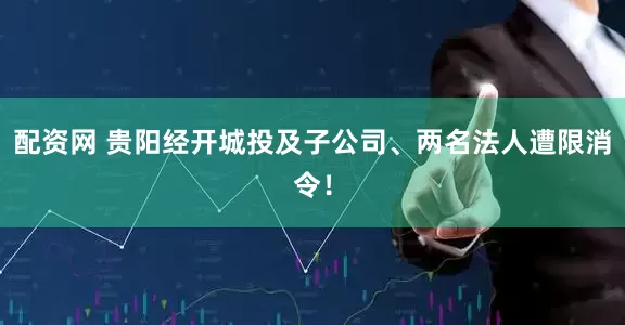 配资网 贵阳经开城投及子公司、两名法人遭限消令！